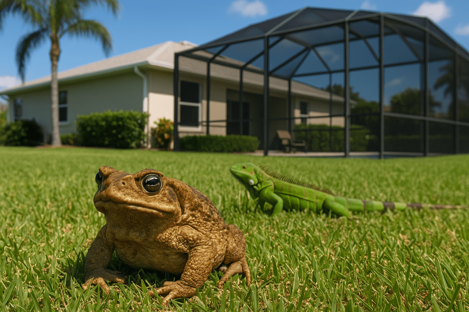 Cane Toad Removal by SoFlo Iguana Pros