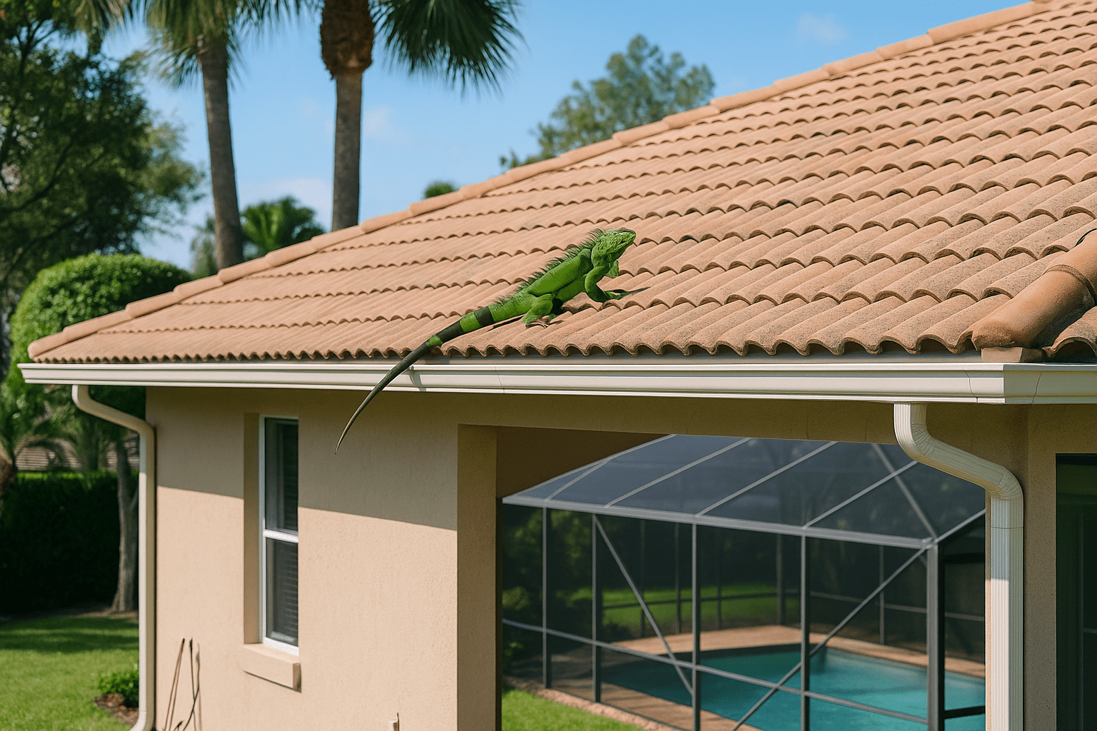 How to Keep Iguanas Off Your Roof by SoFlo Iguana Pros