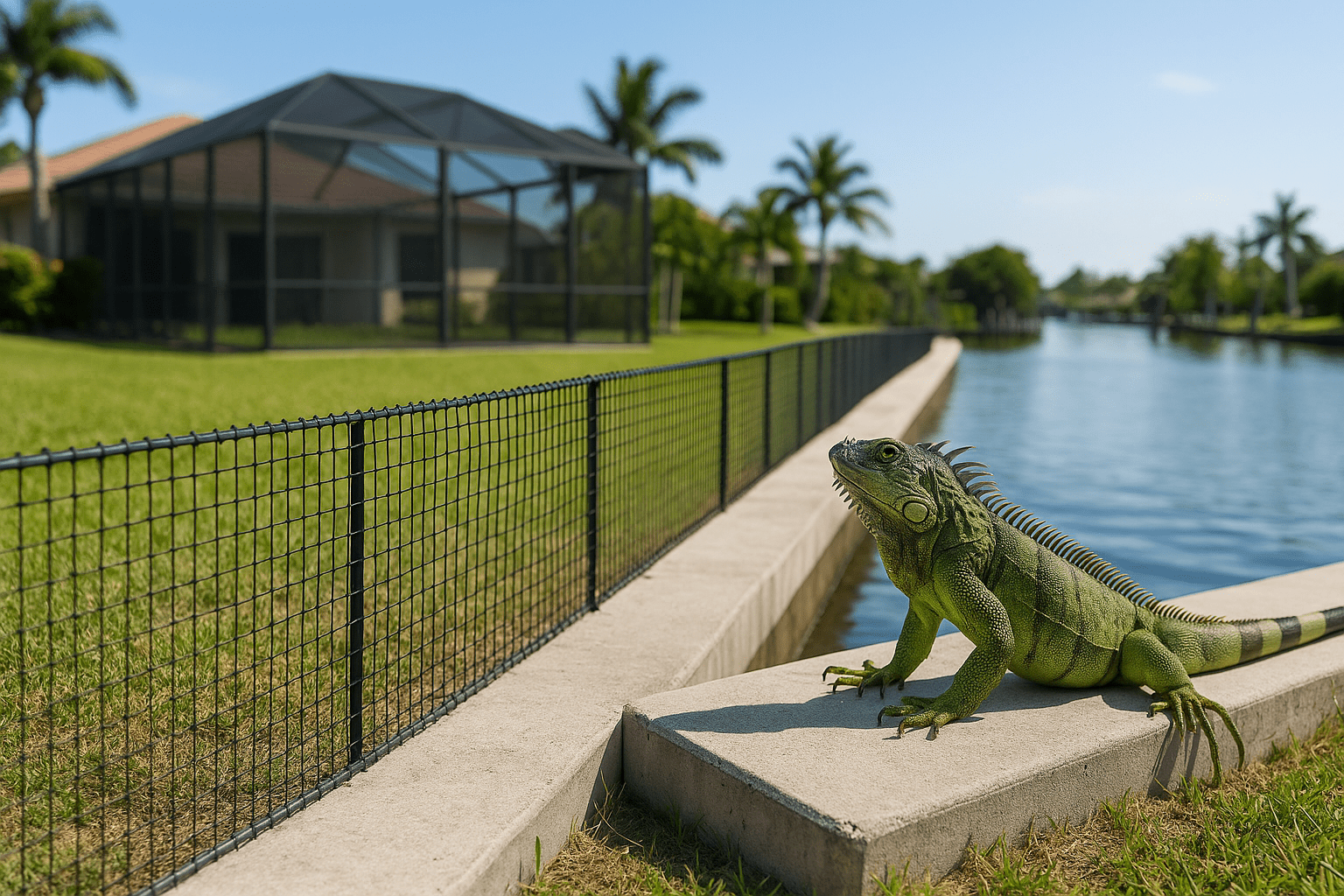 Iguana Fence Barriers by SoFlo Iguana Pros