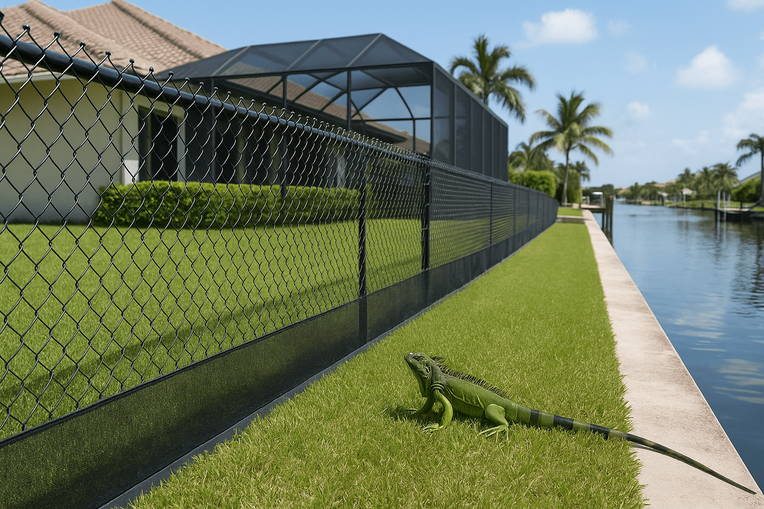 Iguana Fence Barriers by SoFlo Iguana Pros