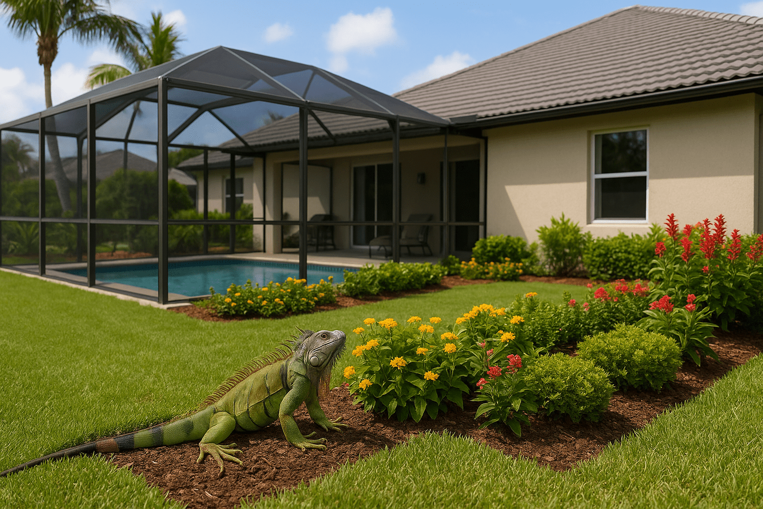 Iguana Landscaping Protection by SoFlo Iguana Pros