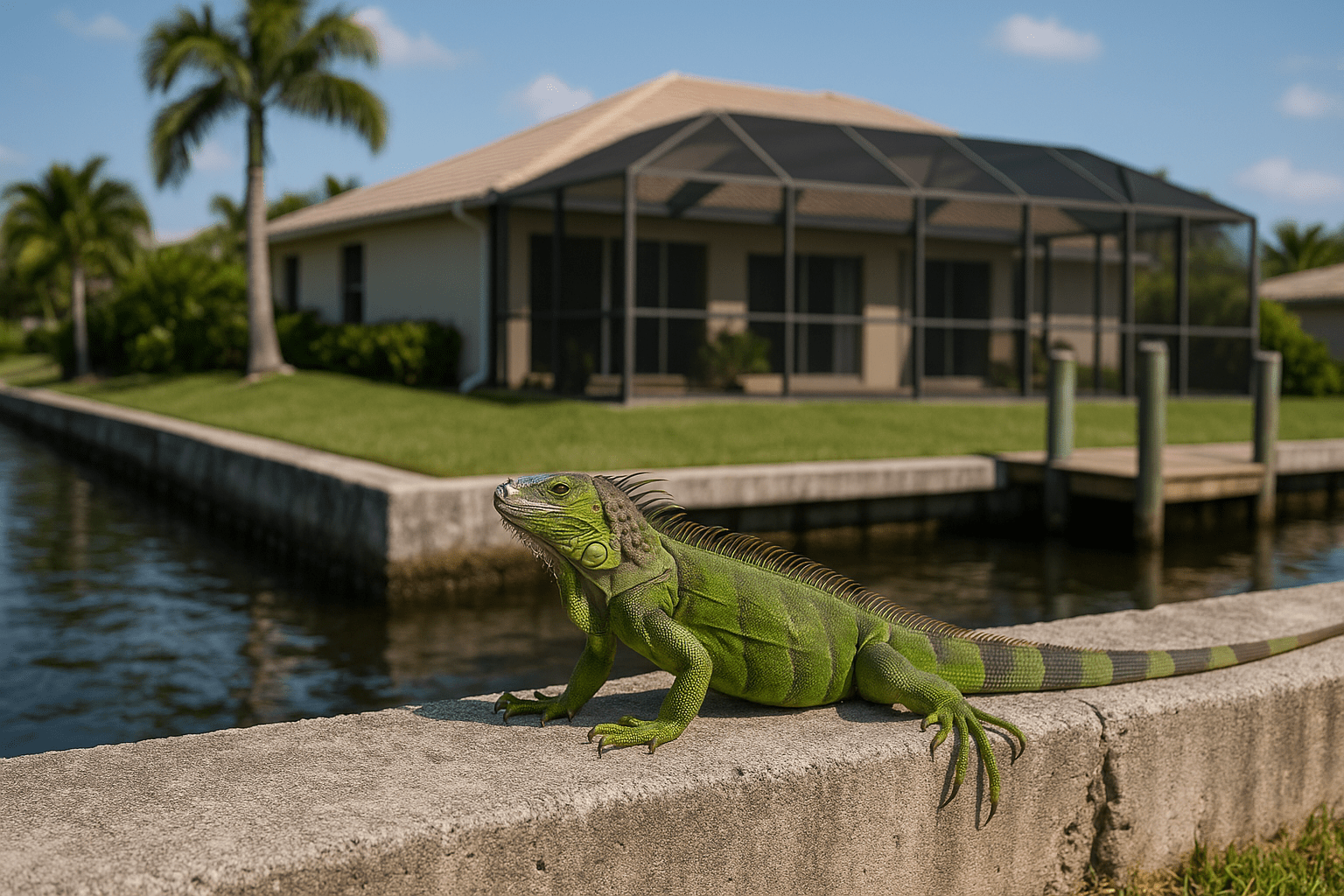 Iguana Seawall Protection by SoFlo Iguana Pros