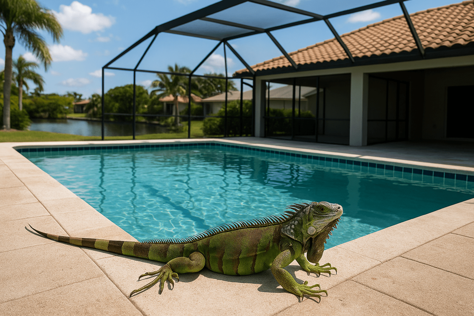 Iguanas in My Pool by SoFlo Iguana Pros