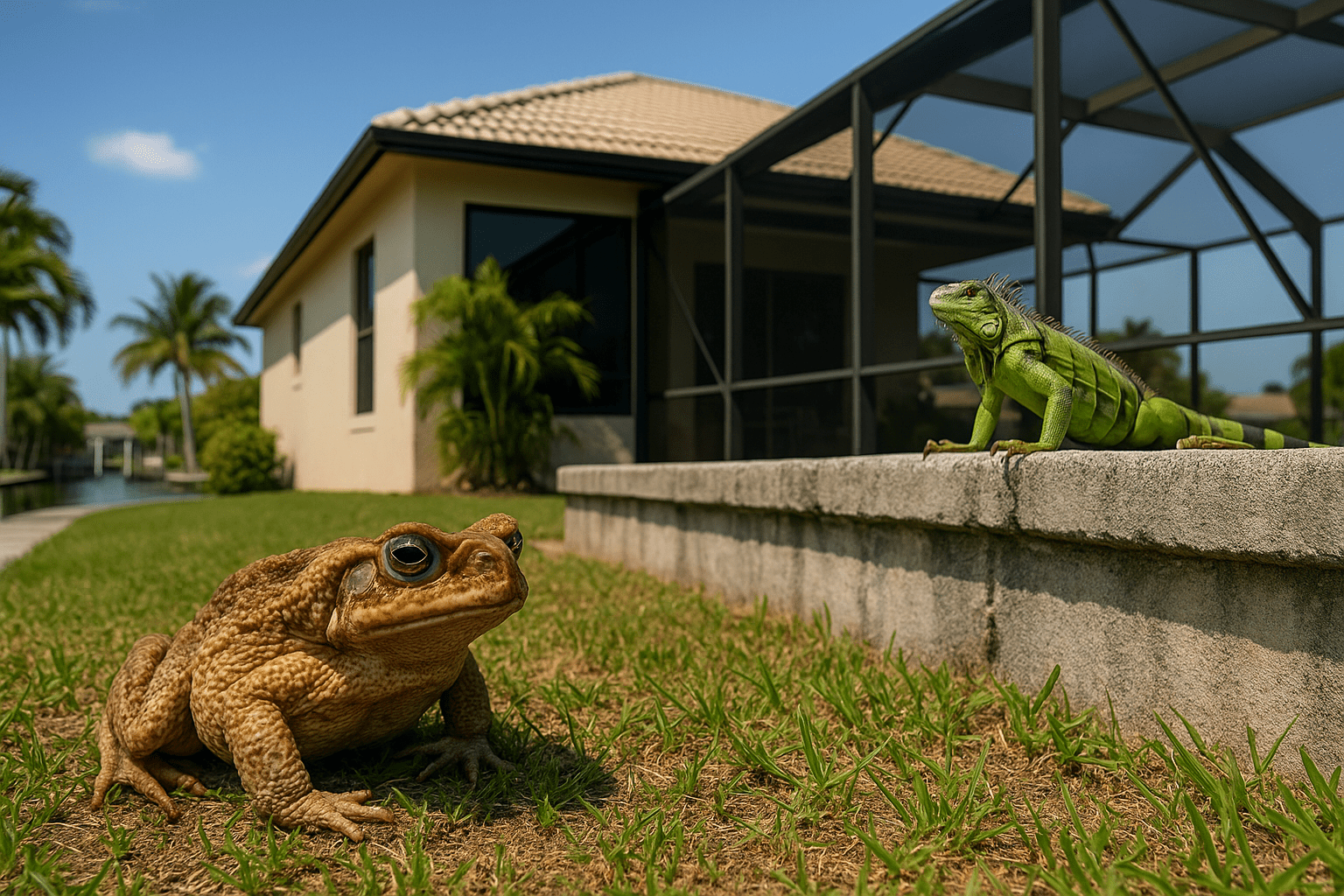 Toad Removal for Pet Safety by SoFlo Iguana Pros