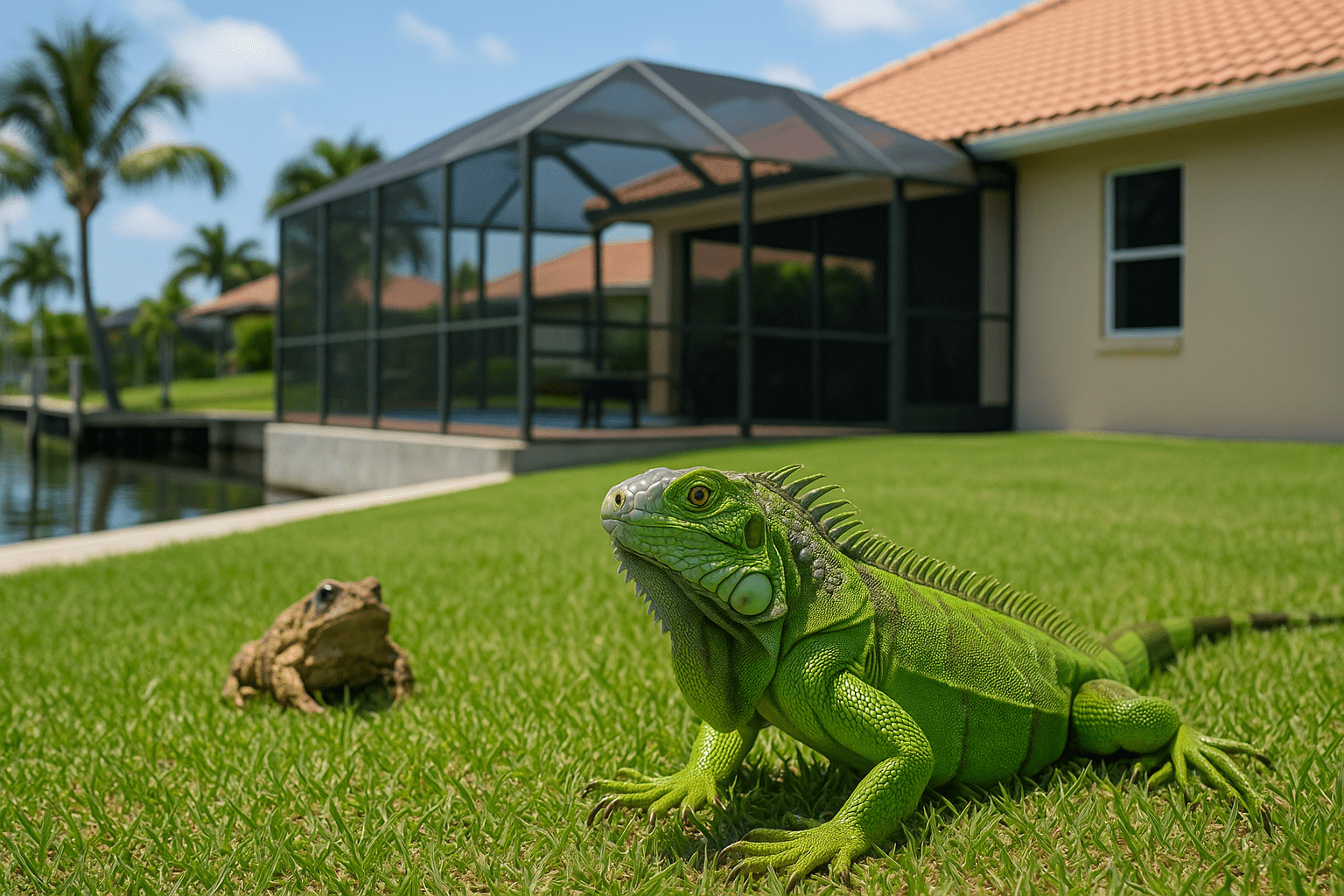 Toad Removal from Yards by SoFlo Iguana Pros