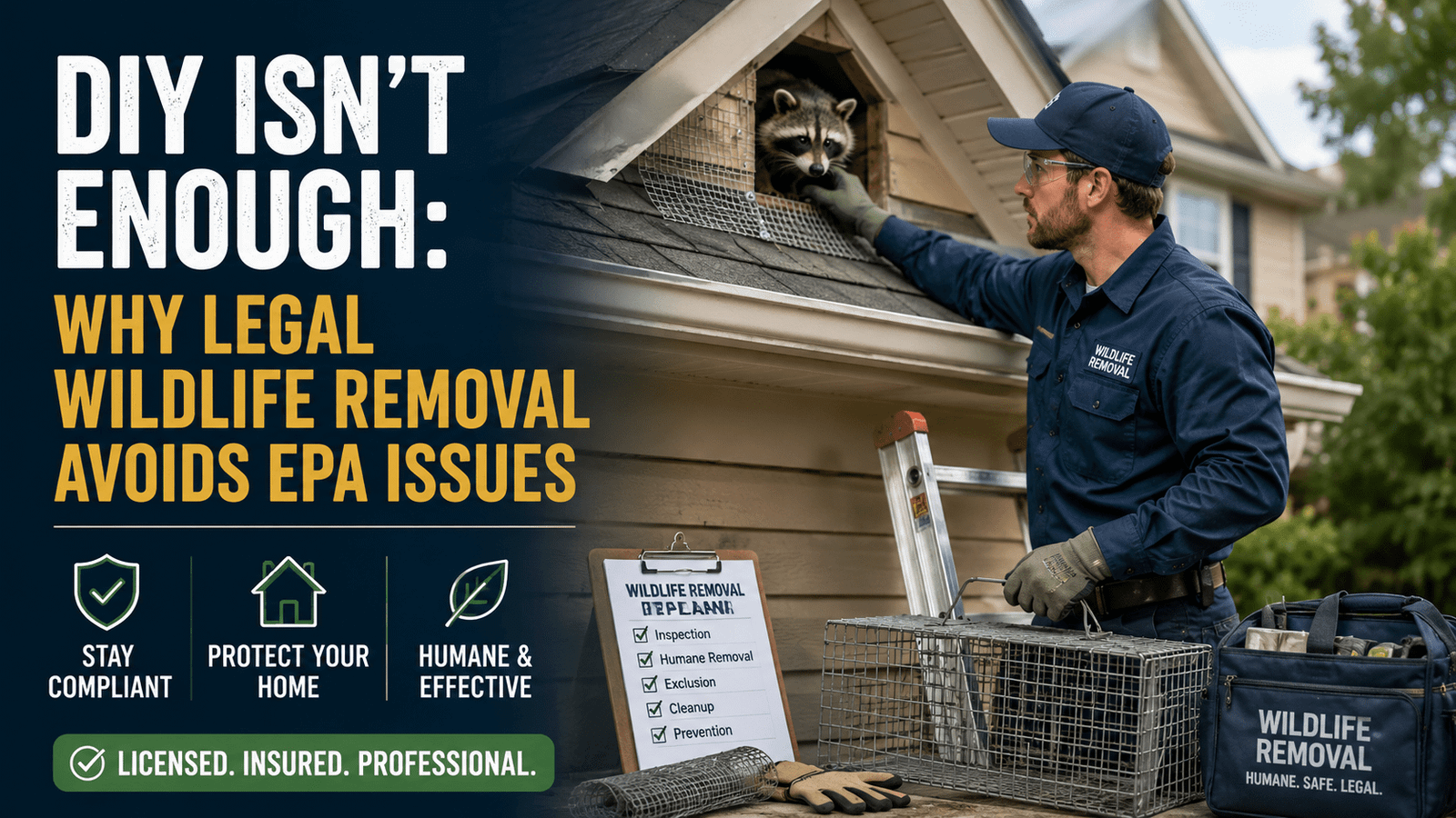 DIY Isn’t Enough: Why Legal Wildlife Removal Avoids EPA Issues